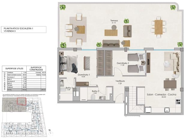 2 Zimmer Apartment zu verkaufen in Santa Pola mit Pool - 240.000 € (Ref: 8459486)