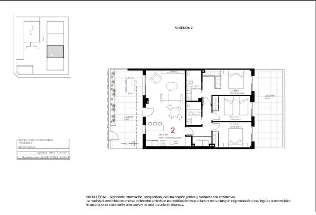 2 chambre Appartement à vendre à Pilar de la Horadada avec piscine garage - 275 000 € (Ref: 8586699)