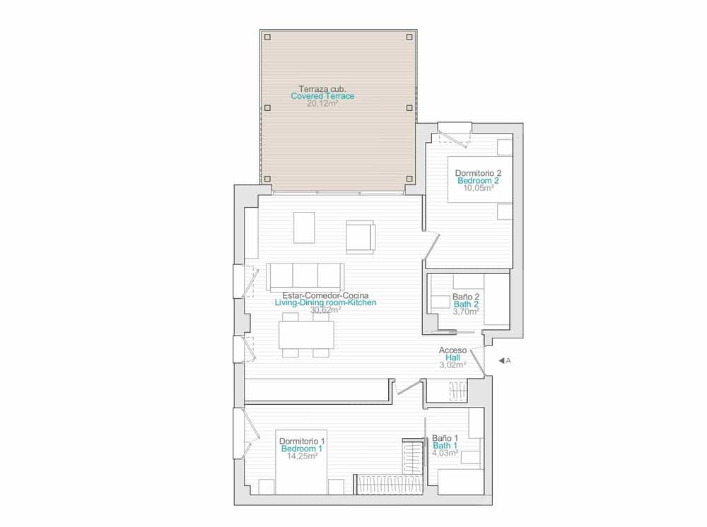 2 slaapkamer Appartement te koop in Denia met zwembad - € 322.000 (Ref: 8660702)