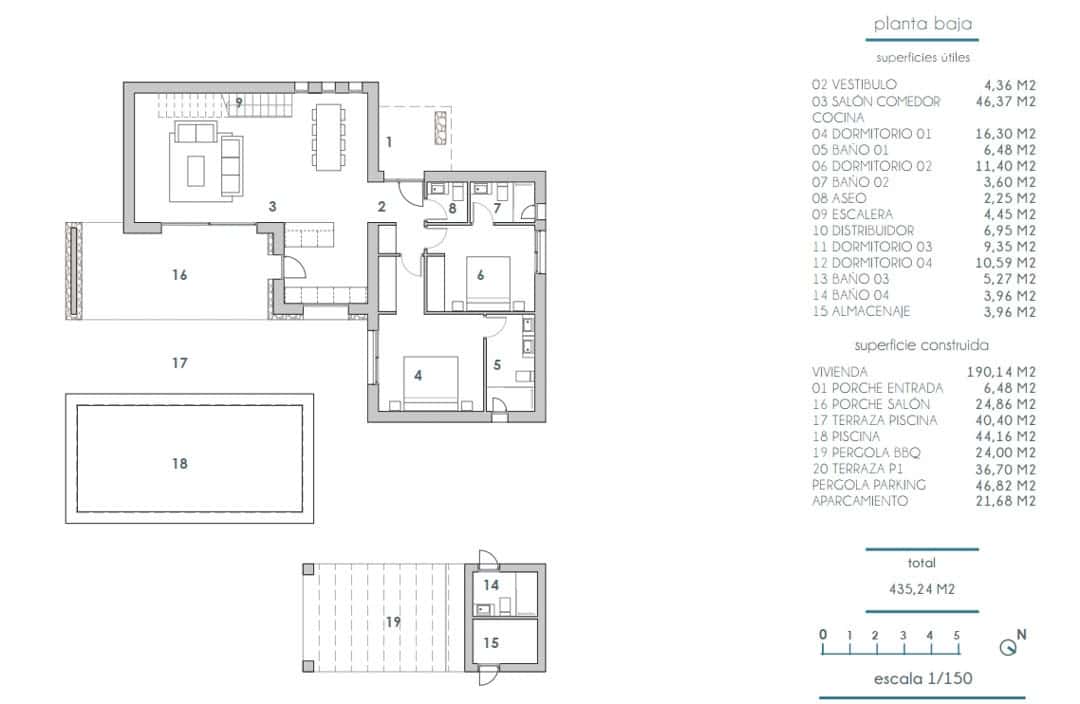 Chalet de 4 habitaciones en Moraira en venta con piscina - 1.449.000 € (Ref: 8777014)