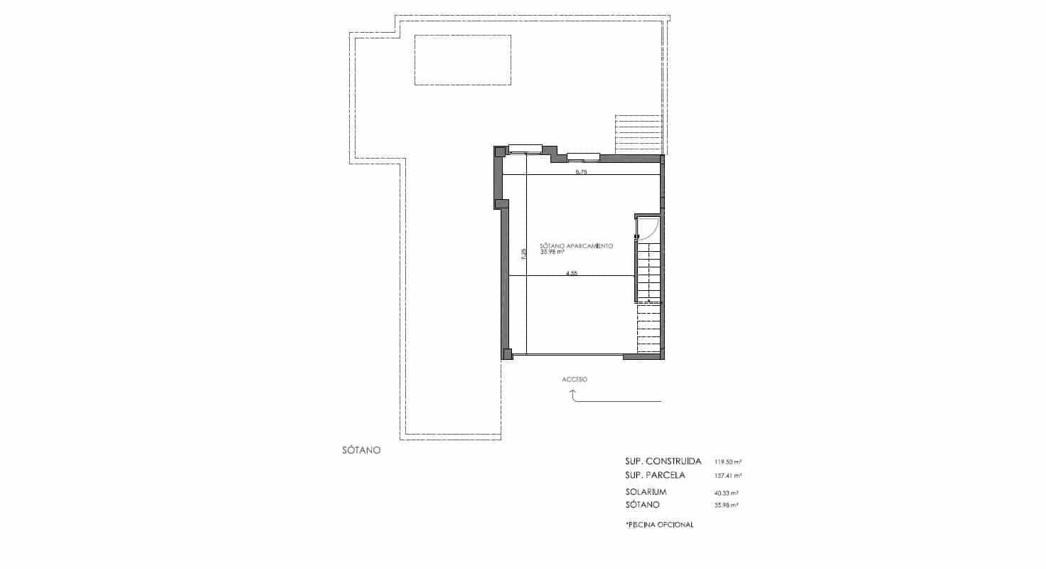 4 soverom Kjedet enebolig til salgs i Bigastro med svømmebasseng - € 269 900 (Ref: 8939955)
