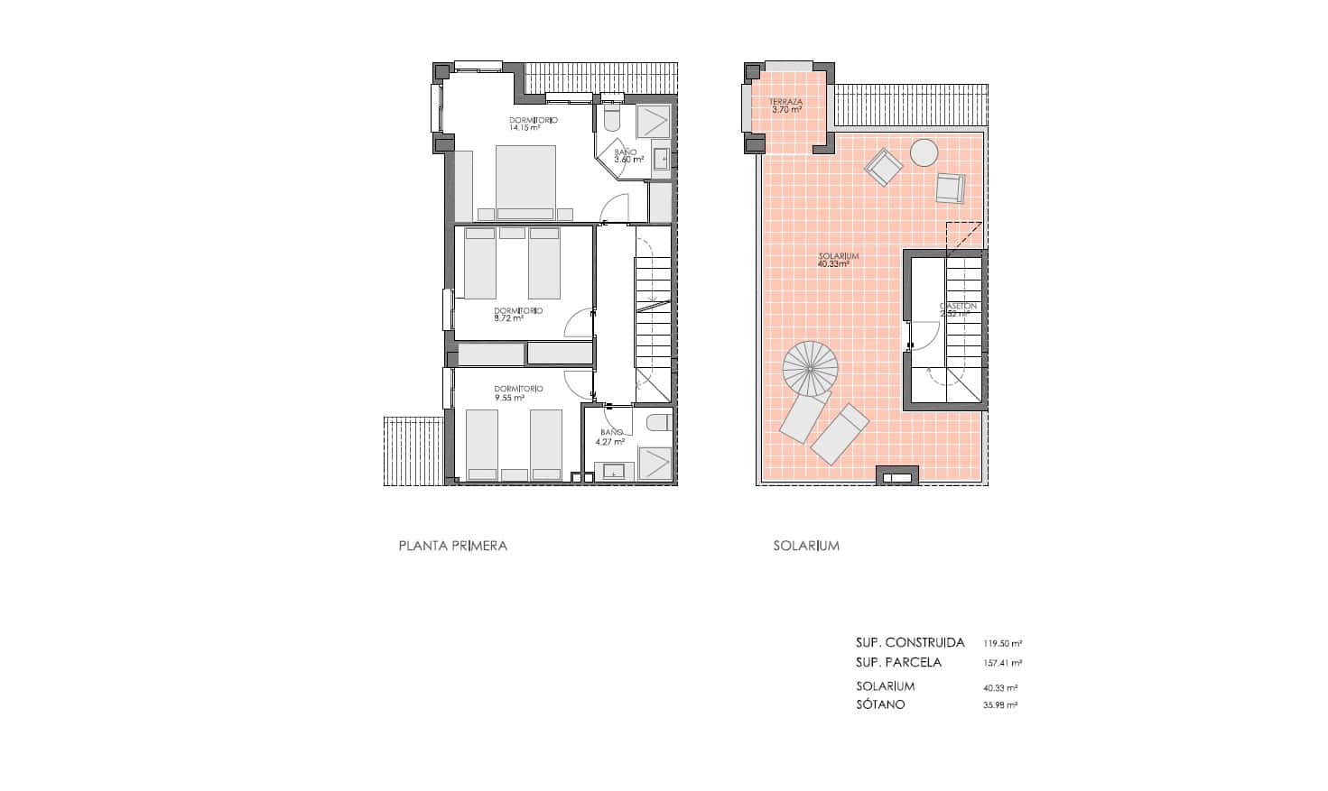 4 soverom Kjedet enebolig til salgs i Bigastro med svømmebasseng - € 269 900 (Ref: 8939955)