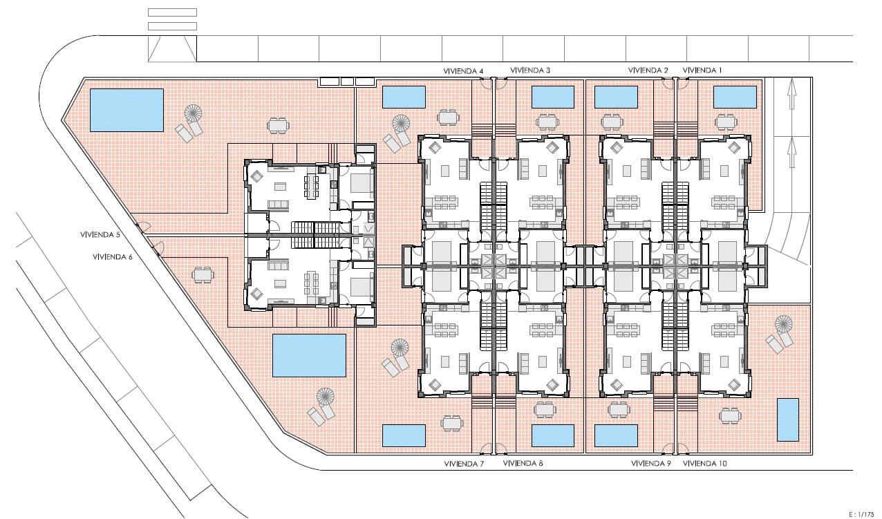 4 soverom Kjedet enebolig til salgs i Bigastro med svømmebasseng - € 269 900 (Ref: 8939955)