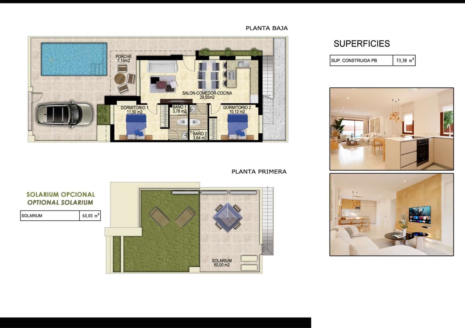 2 sypialnia Dom szeregowy na sprzedaż w Vistabella z basenem - 329 900 € (Ref: 8942587)