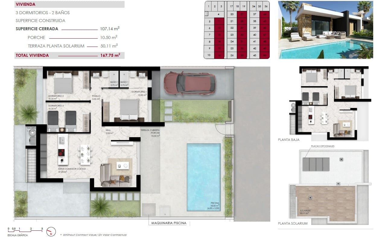 3 chambre Villa/Maison à vendre à Ciudad Quesada avec piscine - 496 000 € (Ref: 8942700)