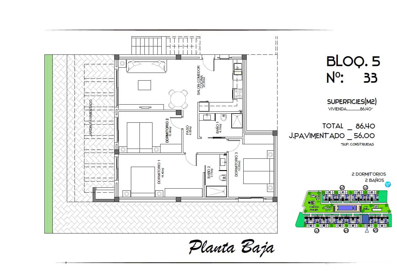 3 chambre Appartement à vendre à Algorfa avec piscine - 297 000 € (Ref: 8945901)