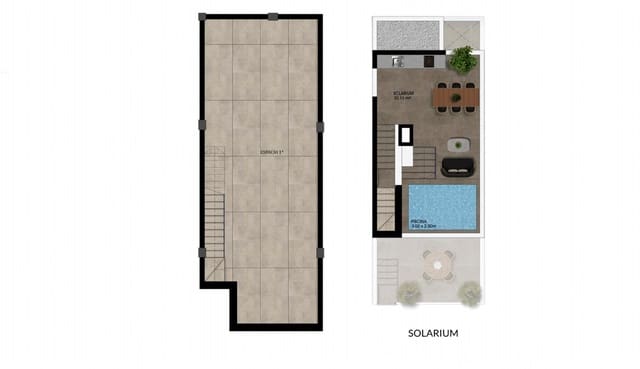 2 makuuhuone Paritalo myytävänä paikassa Dolores mukana uima-altaan - 259 000 € (Ref: 8947064)