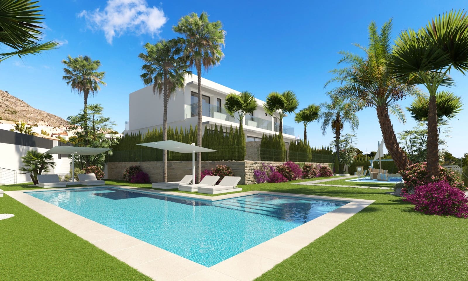 3 soveværelse Rækkehus til salg i Finestrat med swimmingpool - € 495.000 (Ref: 8952463)