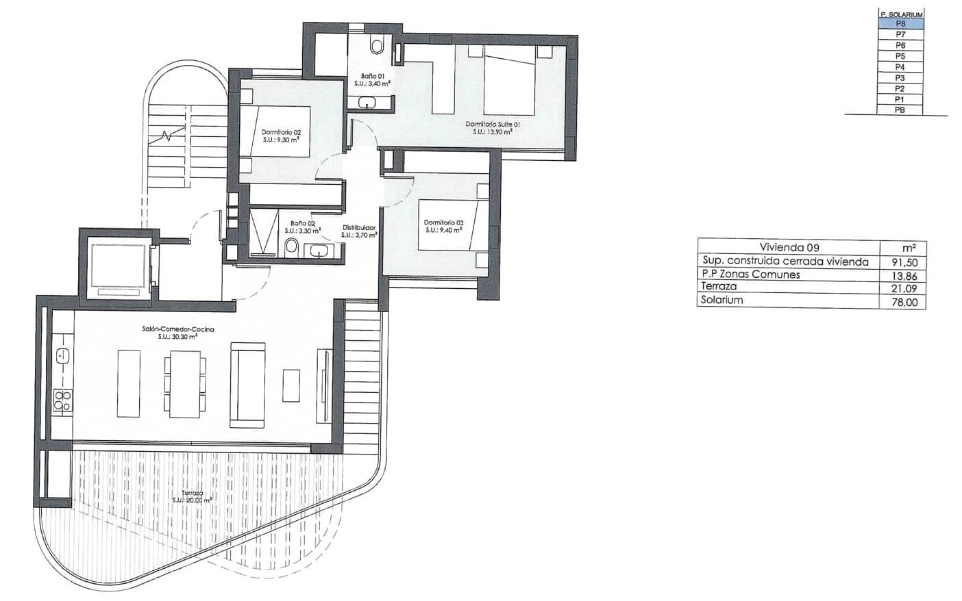 3 camera da letto Appartamento in vendita in Guardamar del Segura con piscina - 315.000 € (Rif: 9237916)