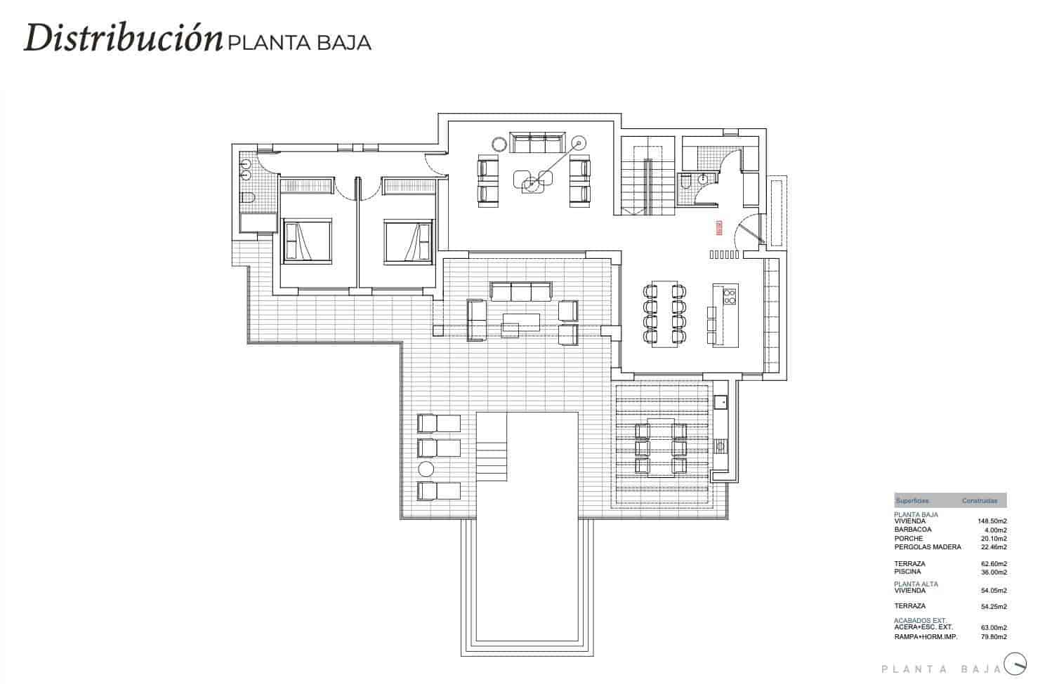 Chalet de 3 habitaciones en Benissa en venta con piscina - 1.750.000 € (Ref: 9826391)