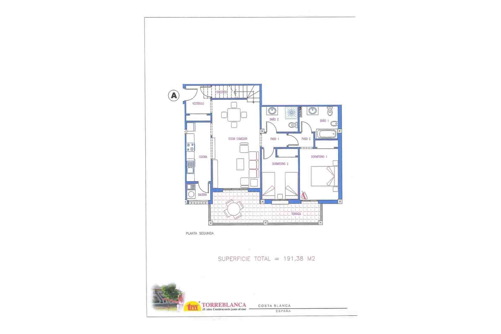3 soverom Penthouse til salgs i Playa Flamenca med svømmebasseng - € 349 000 (Ref: 9826478)