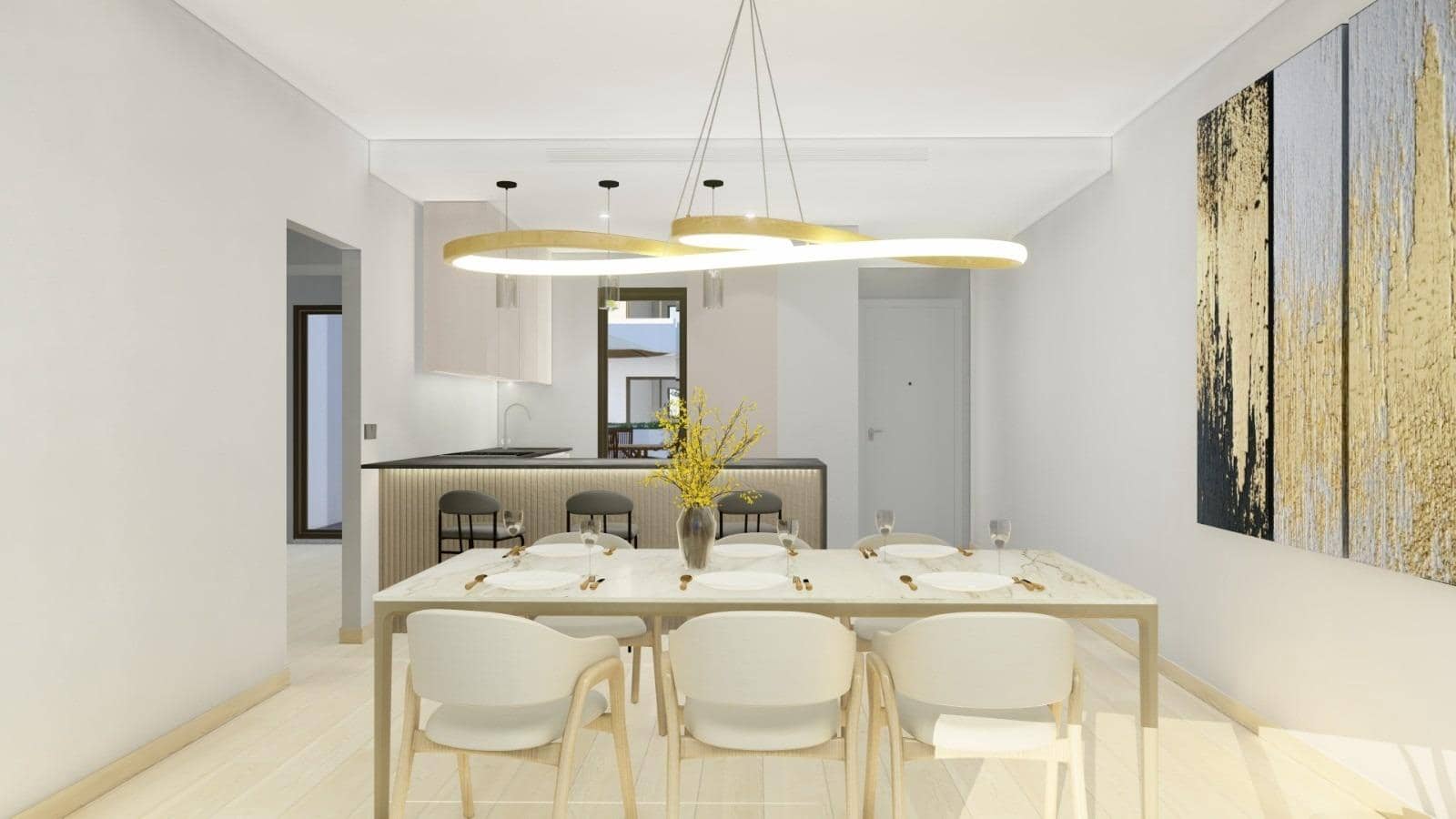 2 quarto Apartamento para venda em Pilar de la Horadada com piscina - 395 000 € (Ref: 9855297)