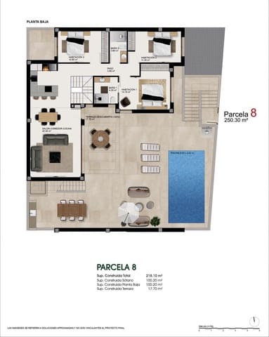 3 Zimmer Villa zu verkaufen in Atalaya Park, Benijófar mit Pool - 615.000 € (Ref: 9930416)
