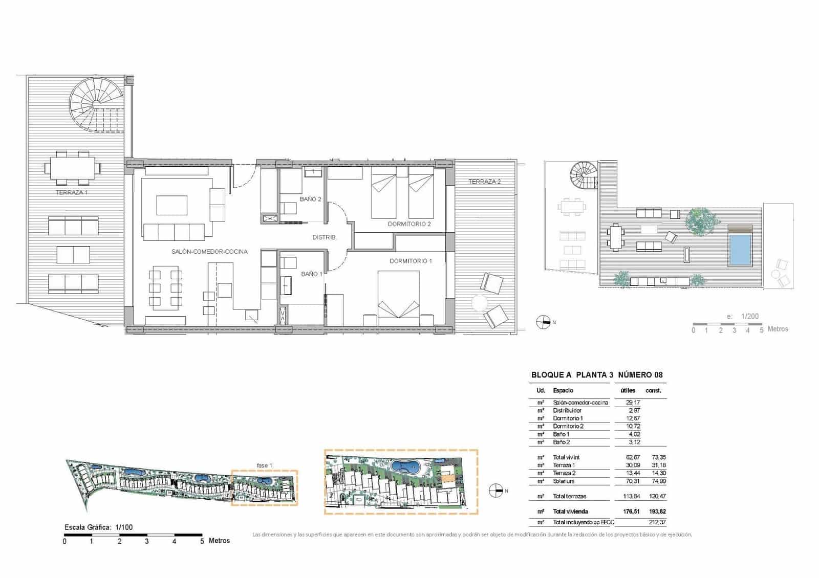 2 makuuhuone Kattohuoneisto myytävänä paikassa La Nucia mukana uima-altaan - 469 500 € (Ref: 9930455)