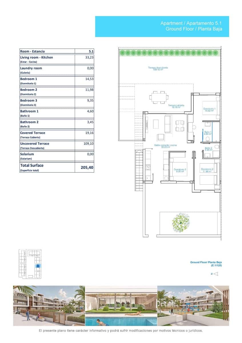 3 quarto Apartamento de Praia para venda em Pilar de la Horadada com piscina - 489 900 € (Ref: 9947391)