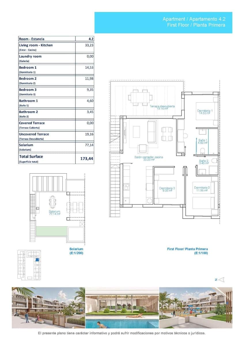 3 quarto Apartamento para venda em Pilar de la Horadada com piscina - 569 900 € (Ref: 9947392)