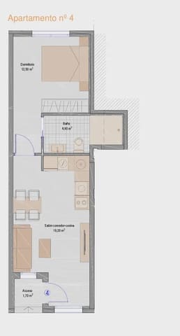 1 soveværelse Lejlighed til salg i La Flota, Murcia by - € 115.500 (Ref: 9922775)