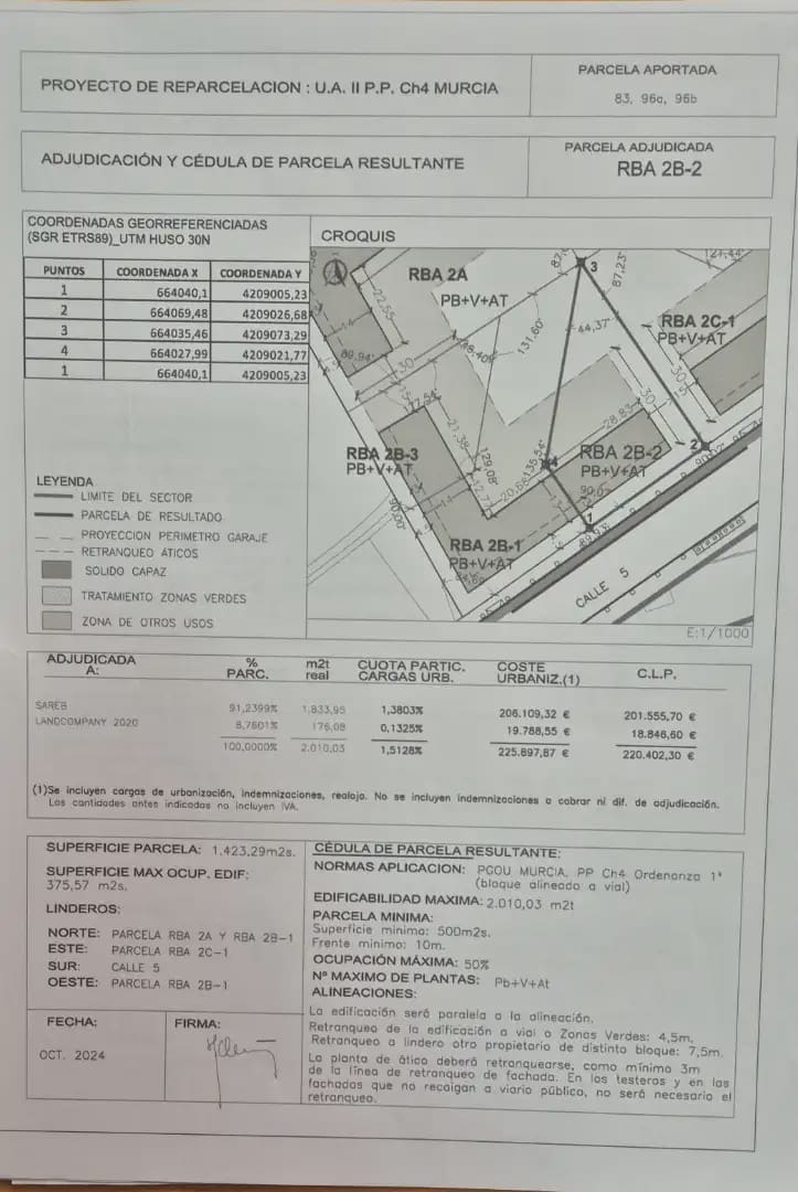 Building Plot for sale in Churra - € 965,000 (Ref: 9922792)