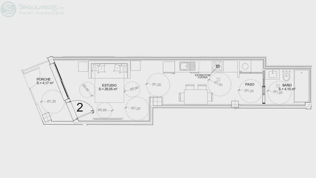 Ullakkoasunto myytävänä paikassa Casillas, Murcia kaupunki - 89 900 € (Ref: 9922799)