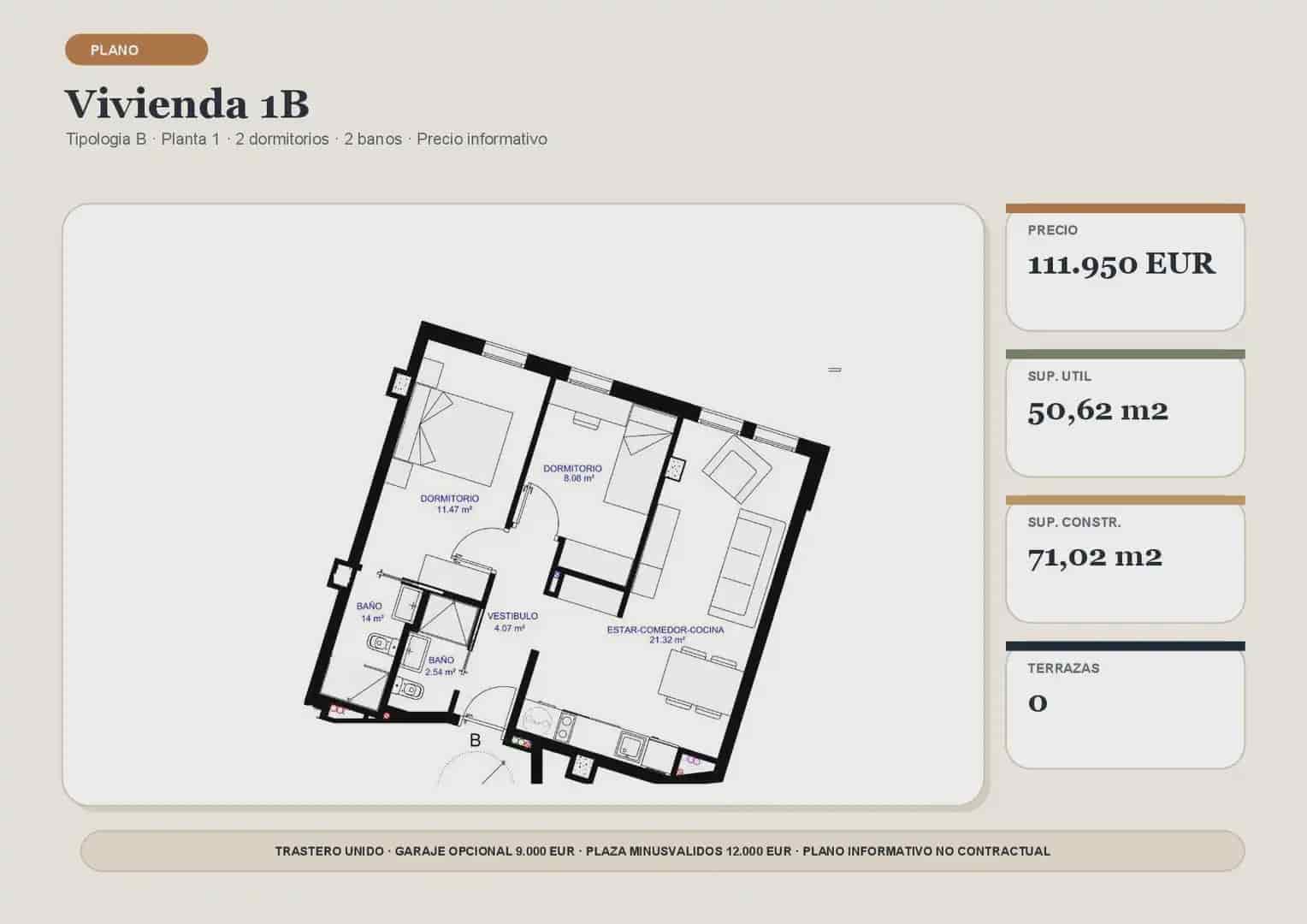 2 chambre Appartement à vendre à Javali Nuevo - 111 950 € (Ref: 9939150)