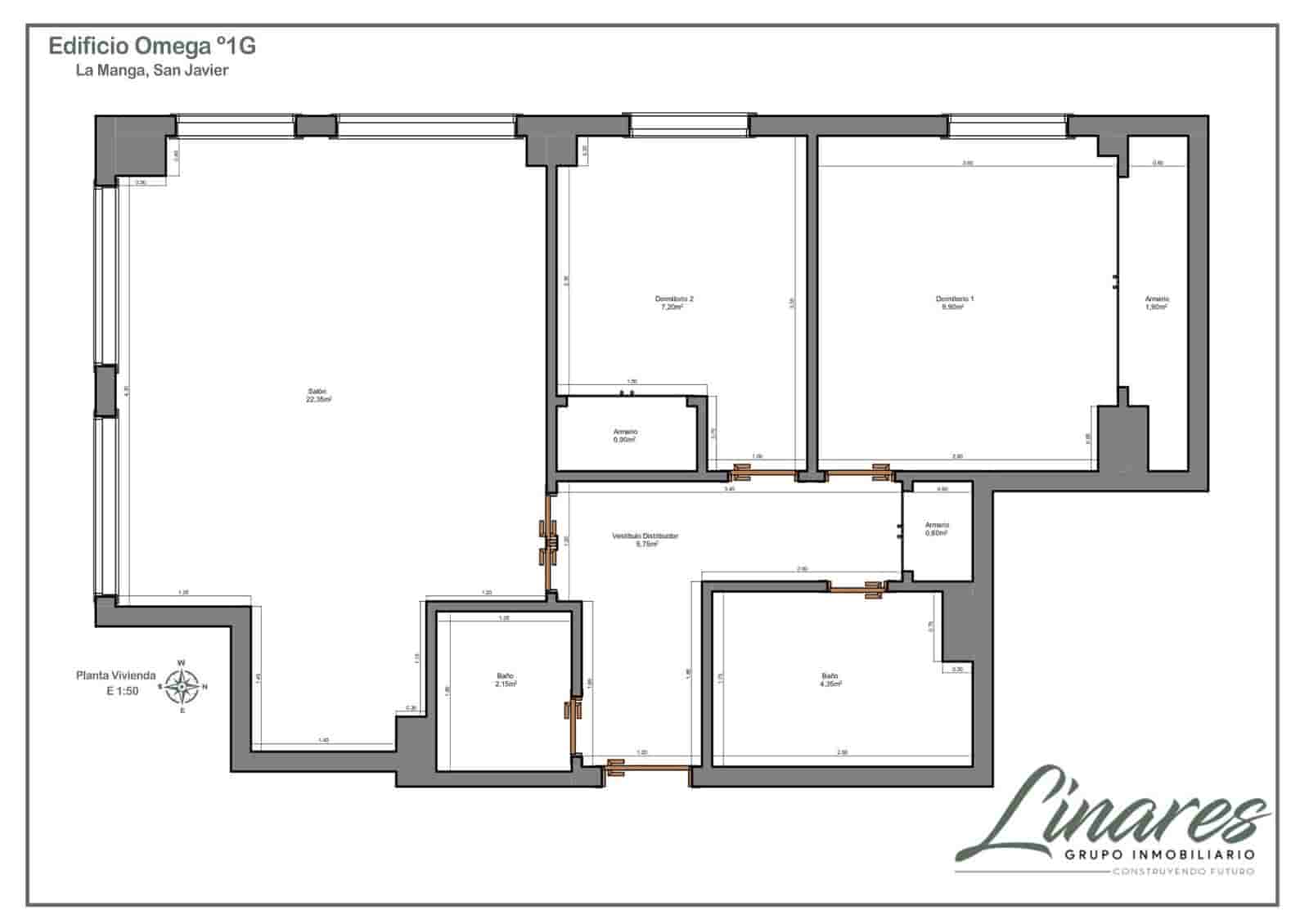 2 bedroom Apartment for sale in La Manga del Mar Menor with pool - € 126,000 (Ref: 9321794)