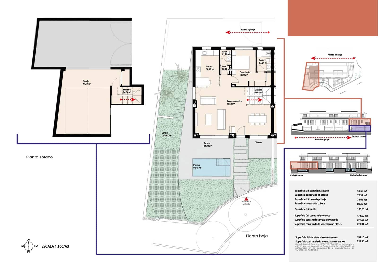 3 sypialnia Dom szeregowy na sprzedaż w Miasto Malaga z basenem - 1 750 000 € (Ref: 9396248)