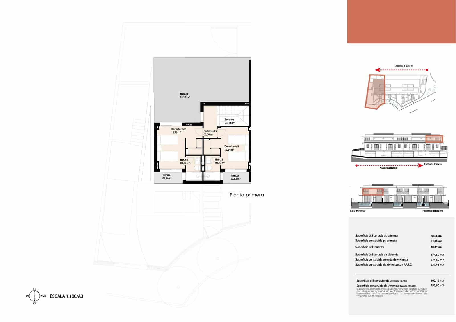3 sypialnia Dom szeregowy na sprzedaż w Miasto Malaga z basenem - 1 750 000 € (Ref: 9396248)