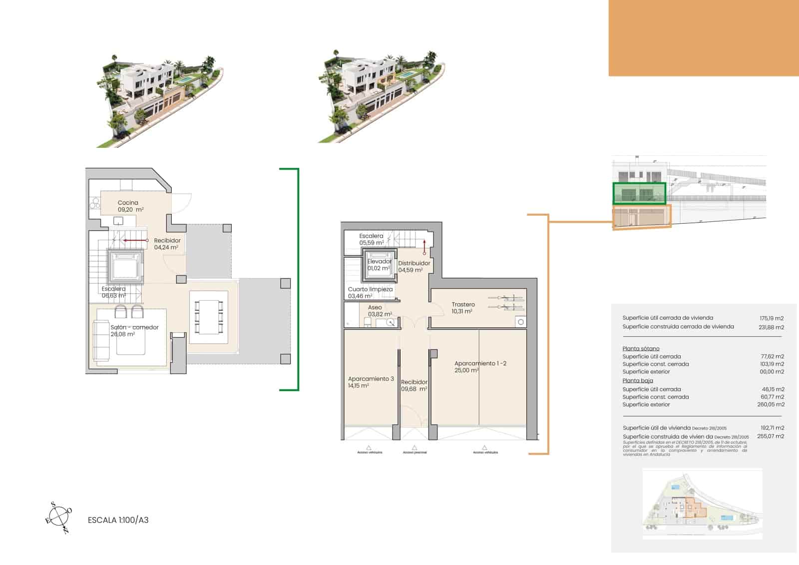 3 sypialnia Dom blizniak na sprzedaż w Miasto Malaga z basenem - 1 650 000 € (Ref: 9396252)