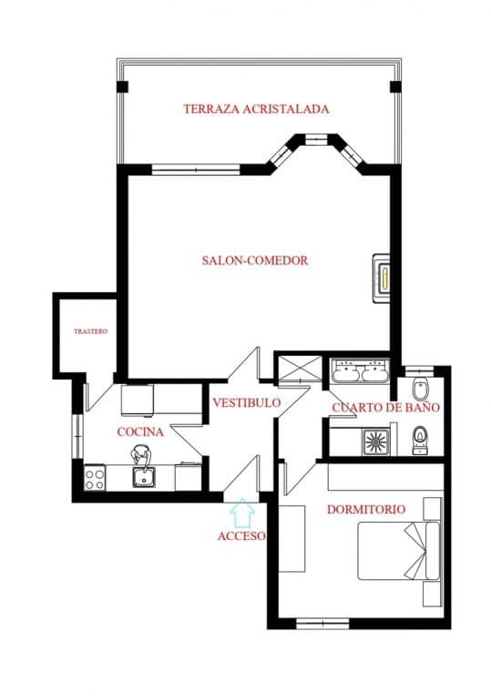 Apartamento de 1 habitación en Marbella en venta con piscina - 398.000 € (Ref: 9543848)