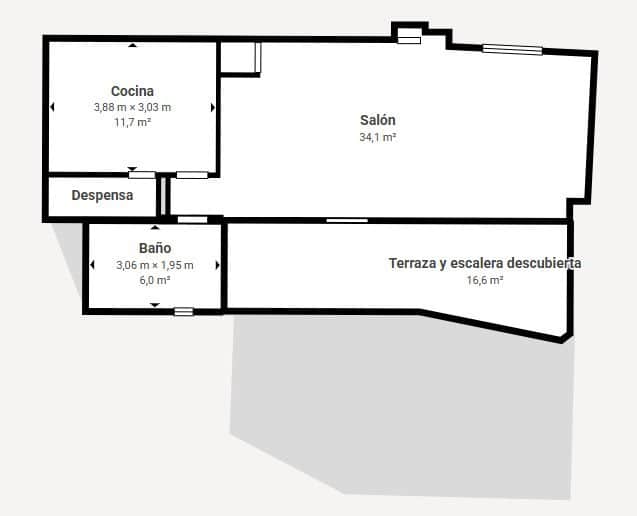 3 soveværelse Rækkehus til salg i Oropesa  med garage - € 150.000 (Ref: 9702126)