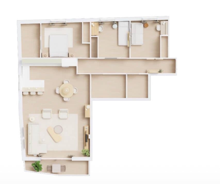 3 Zimmer Apartment zu verkaufen in Ojen mit Garage - 315.900 € (Ref: 9732432)