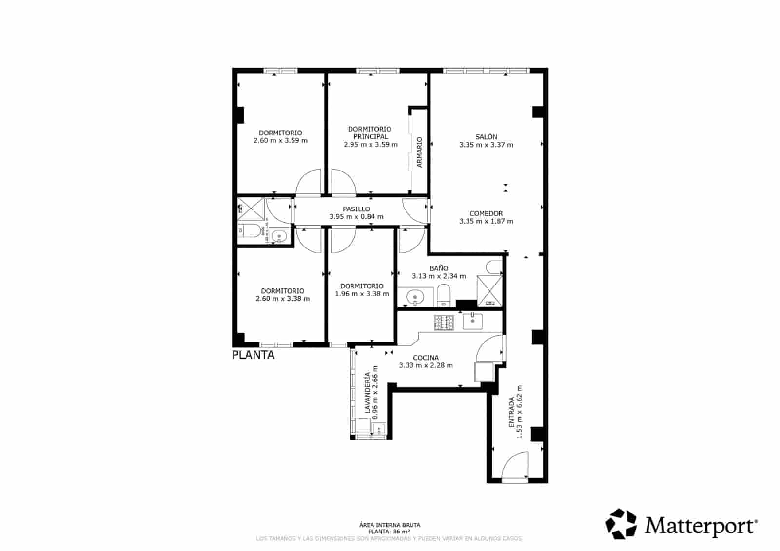 4 slaapkamer Appartement te koop in Malaga stad met garage - € 399.000 (Ref: 9929573)