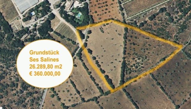 Byggegrund til salg i Ses Salines - € 360.000 (Ref: 8861537)