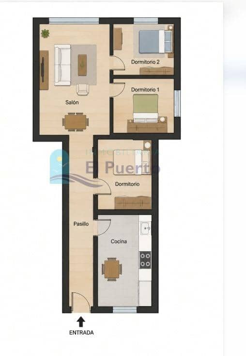 3 soverom Leilighet til salgs i Puerto de Mazarron med garasje - € 165 900 (Ref: 10159818)