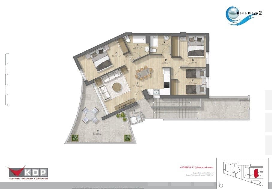 2 chambre Appartement à vendre à Alamillo avec piscine garage - 305 000 € (Ref: 7105566)