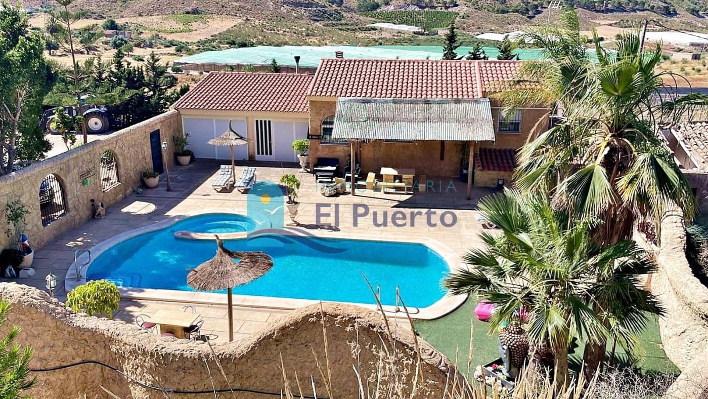 4 soveværelse Finca/Landehus til salg i Mazarron med swimmingpool - € 365.000 (Ref: 7251416)