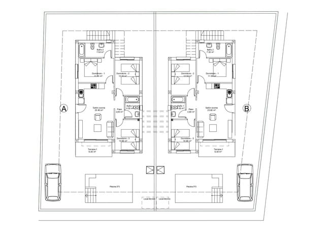 3 slaapkamer Villa te koop in Mazarrón met zwembad - € 249.900 (Ref: 9308603)