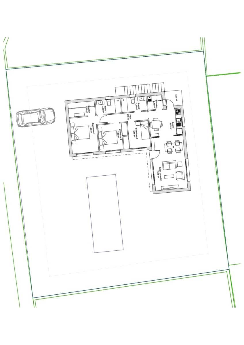 Chalet de 3 habitaciones en Mazarrón en venta con piscina - 329.000 € (Ref: 9308604)