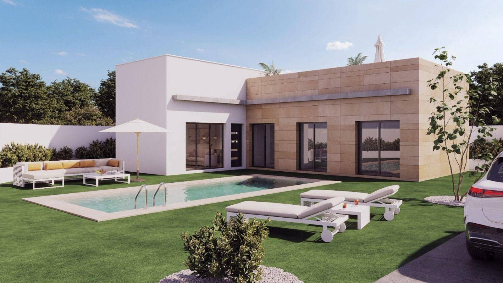 Chalet de 3 habitaciones en Mazarrón en venta con piscina - 329.000 € (Ref: 9308604)