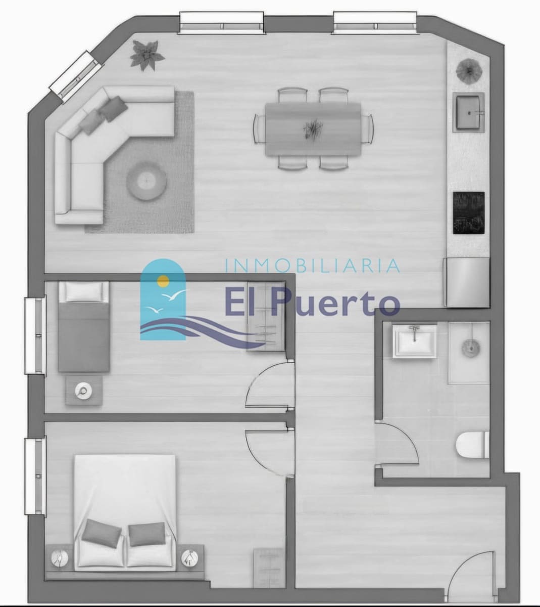 2 bedroom Apartment for sale in Puerto de Mazarron - € 124,900 (Ref: 9836396)