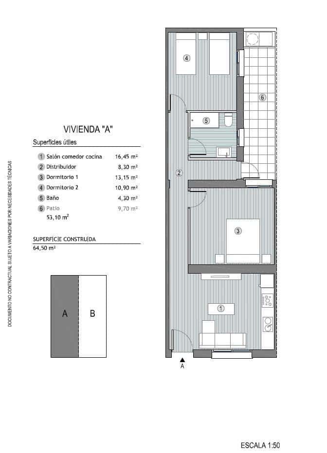 2 chambre Appartement à vendre à Puerto de Mazarron - 144 000 € (Ref: 9860200)
