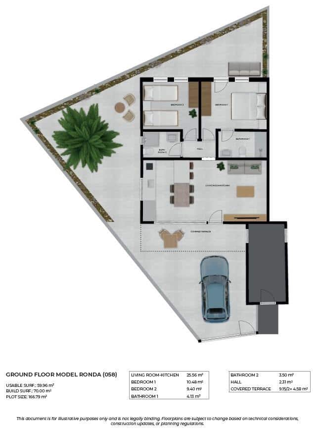 2 bedroom Penthouse for sale in La Pinilla with pool - € 169,119 (Ref: 9878946)