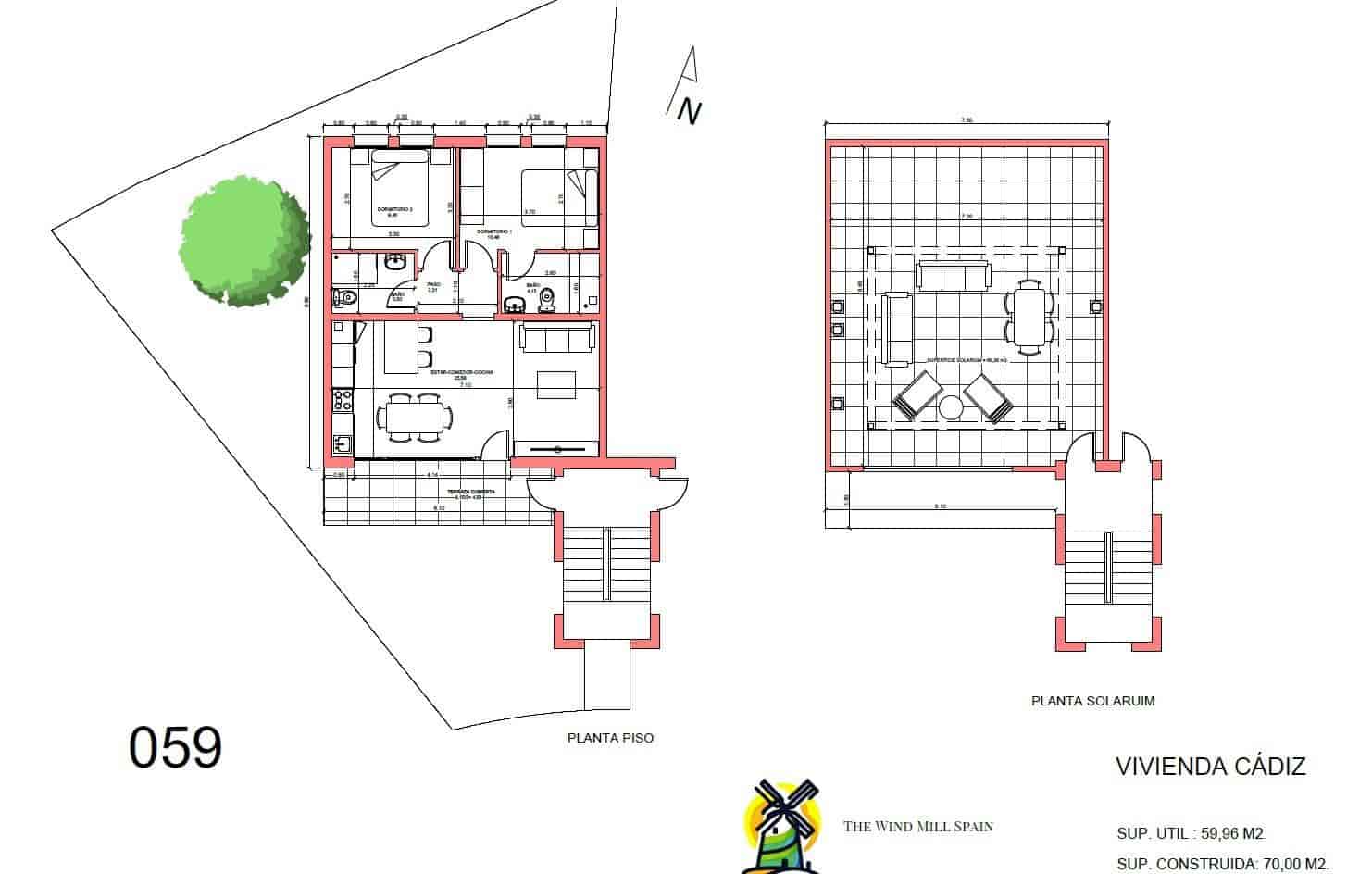 2 slaapkamer Penthouse te koop in Las Palas met zwembad - € 175.790 (Ref: 9878947)