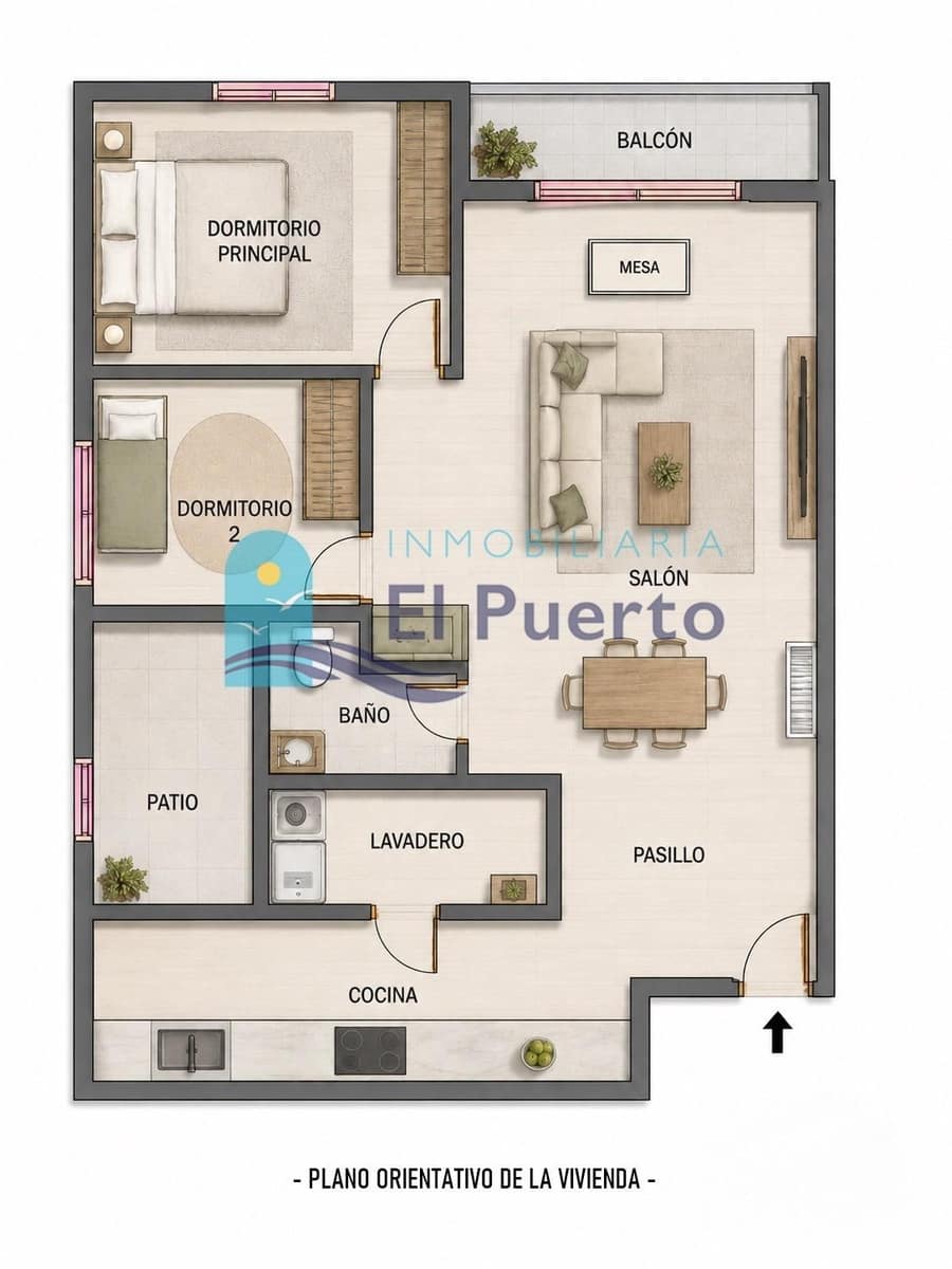 2 makuuhuone Huoneisto myytävänä paikassa Puerto de Mazarron - 159 000 € (Ref: 9896410)