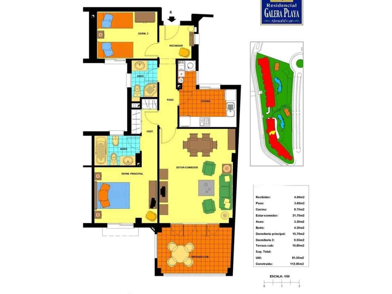 2 quarto Apartamento para arrendar em Taramay com piscina garagem - 950 € (Ref: 10113575)