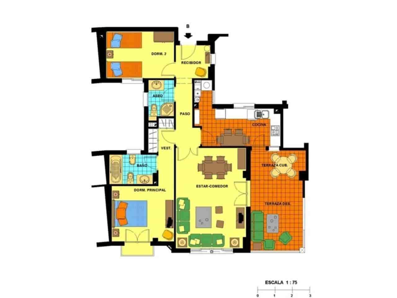 2 soverom Leilighet til leie i Almunecar med svømmebasseng garasje - € 1 300 (Ref: 6912990)