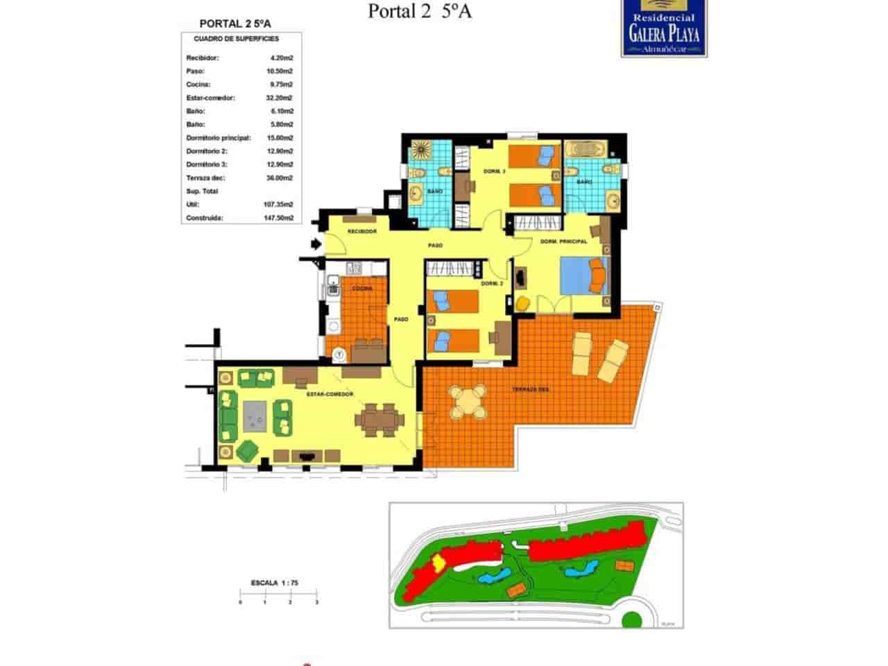 3 camera da letto Attico da affitare come casa vacanza in Taramay con piscina garage - 600 € (Rif: 9790063)