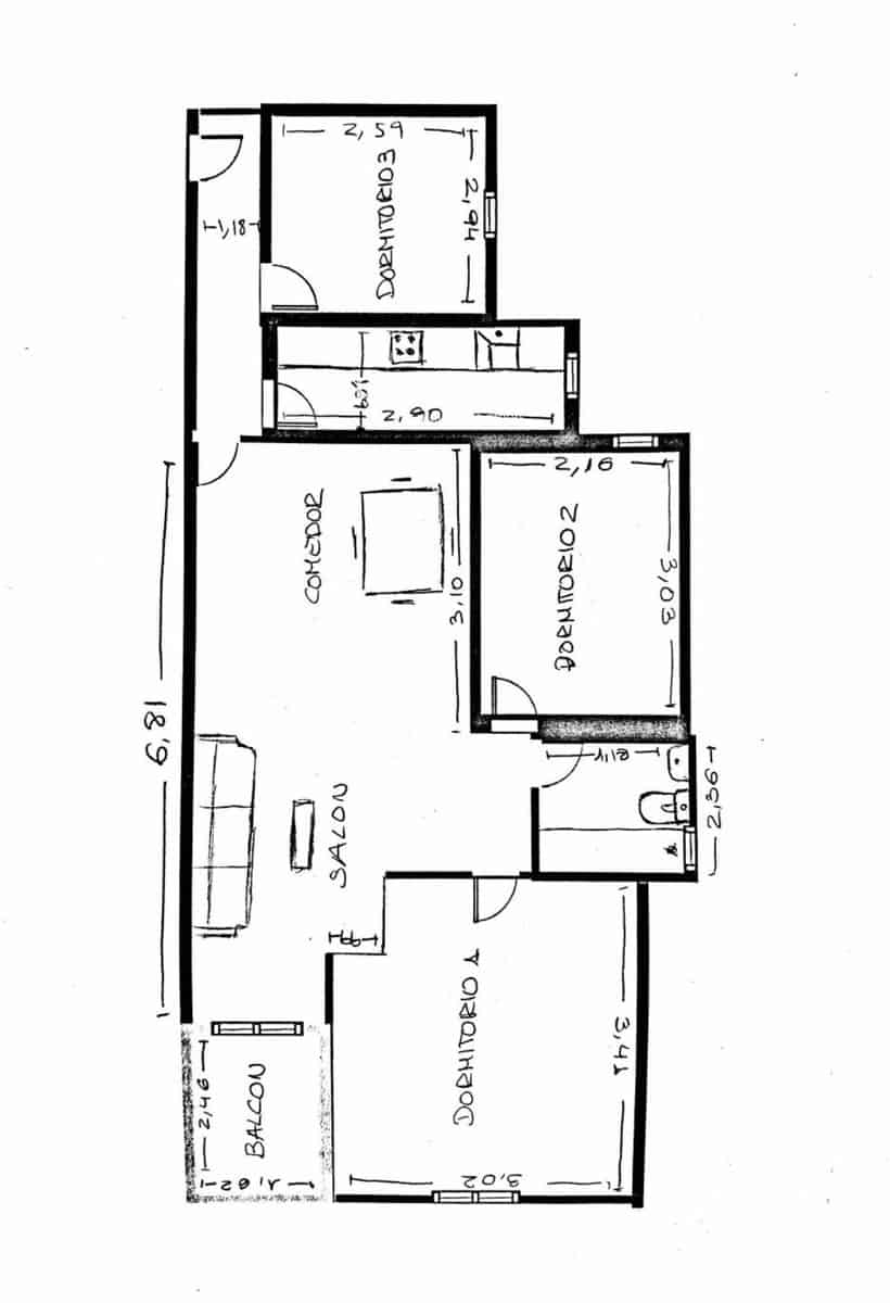 3 soveværelse Lejlighed til salg i Barcelona by - € 390.000 (Ref: 10175487)