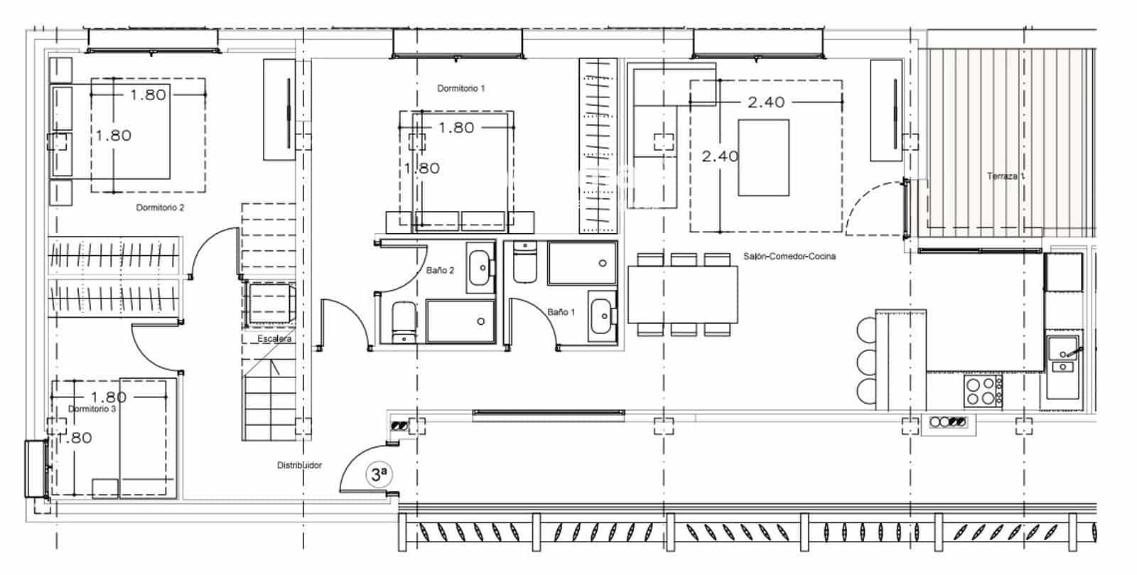 3 soveværelse Penthouse til salg i Castelldefels med swimmingpool garage - € 749.000 (Ref: 8048123)