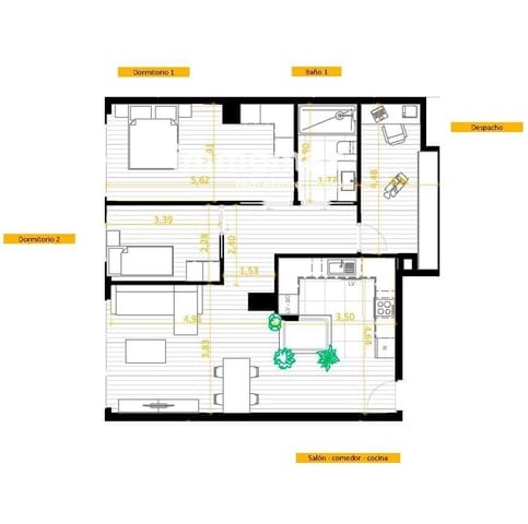 2 makuuhuone Asunto myytävänä paikassa El Besòs i El Maresme, Barcelona kaupunki - 388 000 € (Ref: 8176817)